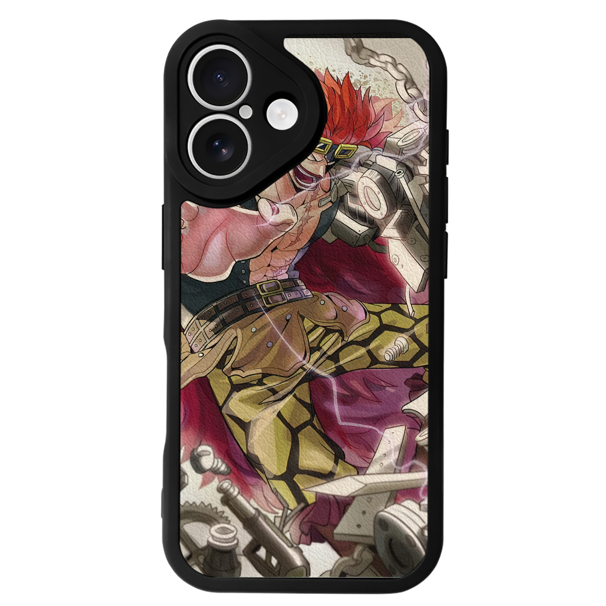 （画像用） ワンピース ONE PIECE 【iPhone 16シリーズ対応】シリコンスマホケース（レザー調） 材質：シリコン